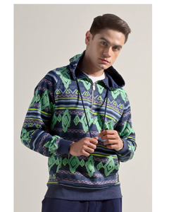 Sudaderas con capucha personalizadas de algodón de los hombres de peso pesado de lujo de calidad Puff de impresión de gran tamaño Streetwear sudaderas con capucha para hombres - Product Image 3