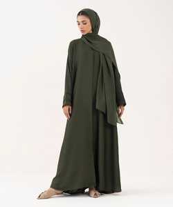 Fabricante de Abayas Loriya, Abaya Negra de Lujo para Mujer Musulmana, Abaya Abierta por Delante, Ropa Islámica - Product Image 5