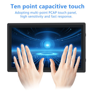 12 18 32 inch không quạt máy tính IP65 tất cả trong một PC Android Panel Wall Mount điện dung mở khung cảm ứng công nghiệp màn hình Màn hình - Product Image 2