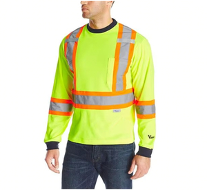 Polos de alta calidad con logotipo, ropa de trabajo de manga larga personalizada, ropa de seguridad reflectante forrada de algodón, alta visibilidad - Product Image 2