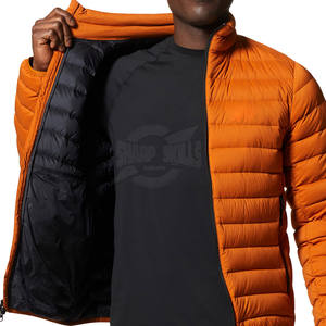 Recién llegado, chaqueta acolchada con cremallera completa para hombre, chaqueta acolchada ajustada con etiqueta privada para hombre, venta en línea - Product Image 5