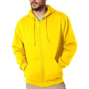 Sweatshirt à capuche en coton mélangé avec fermeture éclair Sweat à capuche zippé Sweatshirts et sweatshirts pour hommes au tarif de gros - Product Image 1