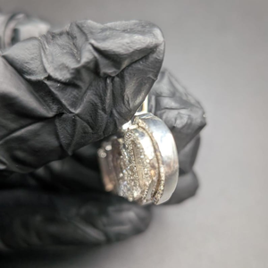 Colgante de Plata de Ley 925 con Diamante Moissanite VVS de Corte Redondo Brillante, Estilo Hip Hop, de Lujo, Personalizado con Letra, para Hombre y Mujer - Product Image 4