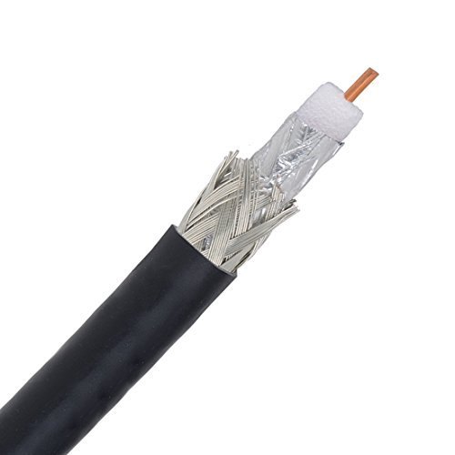 RG 6 Coaxial Cable High Quality 75 Ohm RF Cable for TV Satellite Broadband Applications 6 GHz Frequency Low-Loss Performance