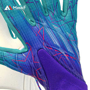 Gants de gardien en PU de qualité professionnelle noirs personnalisables avec logo en latex allemand pour une protection optimale - Product Image 6