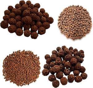 Rudraksh 165 piezas cuentas sueltas Mala genuino Himalayan meditación oración cuentas joyería - Product Image 1