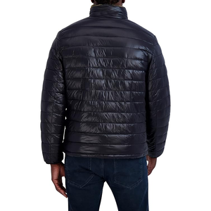 Men's Water Resistant Jacket Long Sleeve Zip up <b>Sherpa</b> <b>Lined</b> Quilted Stretch Coat - Product Image 4