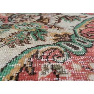 Alfombra de Lana Anudada a Mano de Gran Tamaño, Diseño de Medallón Rojo y Naranja, para Sala de Estar, Pasillo Rectangular, Modelo Pae-2092 - Product Image 3