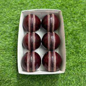 Pelota de críquet dura de Salstar Sports, productos de críquet, ropa y equipo de críquet, pelota roja de cuero, pelota de críquet hecha a mano - Product Image 4