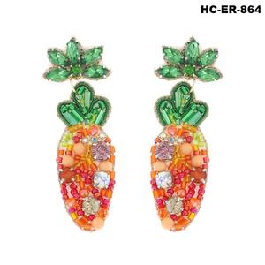 Elegantes pendientes largos con cuentas de semillas para niñas y mujeres hechos a mano para fiestas, bodas y eventos étnicos con atractivo artístico - Product Image 3