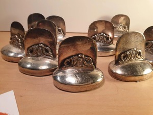 ที่ใส่ผ้าเช็ดปากสีเงินสไตล์โบราณอุปกรณ์ตกแต่งโต๊ะสำหรับรับประทานอาหารอย่างเป็นทางการที่บ้านหรือร้านอาหารขายส่งจากอินเดีย - Product Image 4