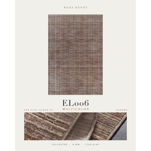 พรมโพลีเอสเตอร์ขายส่ง รุ่น ELENOR EL006 หลายสี ผลิตด้วยเครื่องจักร พรมตุรกี สำหรับห้องนั่งเล่น โครงการโรงแรม - Product Image 2