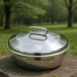 Tapa de Olla DUNE de Acero Inoxidable 309 de 18 cm con Acabado Cromado Pulido para Restaurantes y Cocina Casera con Material de Vidrio - Product Image 3