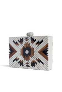 Bolso de Mano de Resina con Cadena de Diamantes, Decoración Moderna, Cierre Abierto con Cremallera, Estilo Nacional, Gran Venta para Bodas y Fiestas - Product Image 2