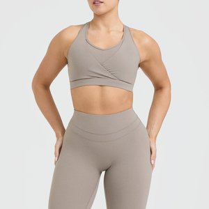Ensemble de yoga personnalisé OEM, vêtements de sport pour la salle de sport, ensembles de fitness, vêtements de sport en polyester, leggings de course à pied - Product Image 6
