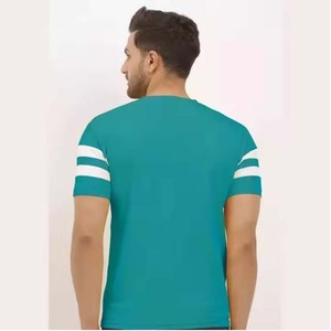 เสื้อยืดคอกลมสำหรับผู้ชายผ้าโพลีเอสเตอร์/ ผ้าฝ้ายเป็นมิตรกับสิ่งแวดล้อมระบายอากาศแขนปกติดีไซน์โอเวอร์ไซส์ล่าสุด - Product Image 2