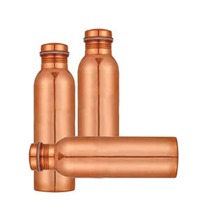 Bouteille d'eau en cuivre élégante pour le fitness et le yoga - Écologique et naturellement antimicrobienne Vente en gros de bouteilles d'eau en cuivre pur - Product Image 6