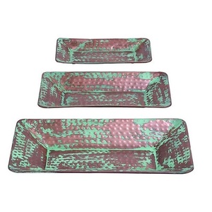 Bandeja de servicio de cobre de nuevo diseño, plato hecho a mano de calidad Premium, bandeja de servicio de cobre con estilo indio superventas - Product Image 6