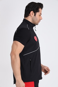 Unisex đa túi làm việc vest với đường ống phản chiếu thoáng khí căng không thấm nước Vải cho sử dụng ngoài trời và công nghiệp - Product Image 3