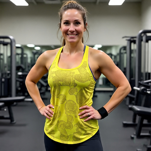 USA Sublimation Débardeurs Femmes Yoga Sans Manches Fitness Running Exercice Sublimation Débardeurs Dames - Product Image 1