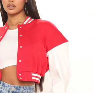 Chaqueta Bomber Varsity con patrón de cuadros a prueba de viento de utilidad ajustada de lana de algodón personalizada de fábrica para hombres - Product Image 4