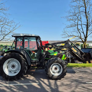 2008 DDeutz agroffarm 100 Stoll chargeur frontal 3 bobines Hydro push out attelage - Product Image 3