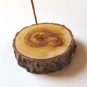 Unique Decorative <b>Incense</b> <b>Holder</b> with Ash Catcher Natural Solid Wooden Round Shape Ramadan EID Gifts <b>Incense</b> <b>Stick</b> <b>Holder</b> - Product Image 2