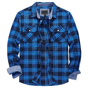 Camisa de Franela Ecológica 100% Algodón para Hombre con Logotipo Personalizado, Secado Rápido y Transpirable, Manga Larga, Corte Regular - Product Image 2