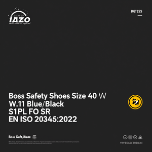 Chaussures de sécurité Boss Taille 40 W.11 Bleu/Noir S1PL FO SR EN ISO 20345:2022 - Product Image 3