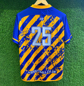 Camisetas de fútbol y fútbol de equipo personalizado en Azul | Tallas para hombres y mujeres jóvenes | Ropa deportiva de entrenamiento ligera de secado rápido al por mayor - Product Image 3