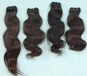 ผมต่อจากผมมนุษย์ผมชาวอินเดียเรียแบบตรงนุ่มสองชั้นคุณภาพสูง - Product Image 1