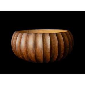 Pure Beechwood Salad <b>Bowl</b> for Healthy Meals Outdoor <b>Picnic</b> and Simple Home Decor - Product Image 1