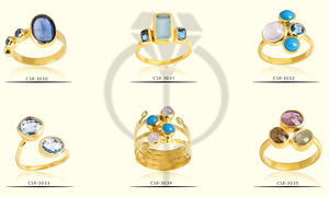 Anillo de piedras preciosas de turmalina genuina Plata de Ley 925 sólida hecha a mano con chapado en oro joyería de moda única bodas precio bajo - Product Image 6