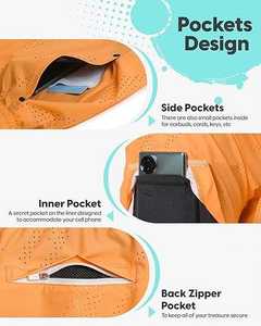 Men's <b>Tennis</b> <b>Shorts</b> with Quick Dry Moisture Wicking Fabric and Drawstring Waistband for Active Training and Sports - Product Image 3