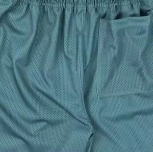 Ropa deportiva de verano para hombre, pantalones cortos para correr, Nailon/Cachemira, felpa francesa, transpirable, Anti-UV, bordado con estampado de soplo desgastado - Product Image 4