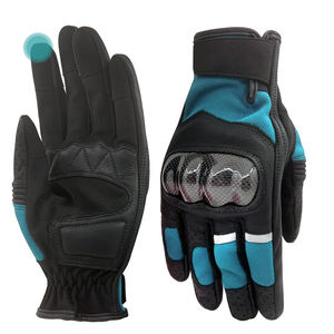 Gants de course moto unisexes – Conception antidérapante à doigts complets en polyester et nylon pour motocross et sports équestres - Product Image 1