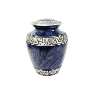 Urne de crémation rayée de style américain de luxe gris noir et or pour les humains et les animaux domestiques conception de robe fluide-prix d'usine direct - Product Image 1