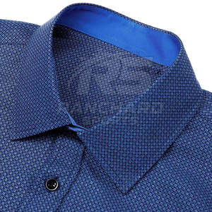 Camisa de Vestir Elegante para Hombre, Color Sólido, Manga Larga, Algodón, Camisa de Vestir Profesional Clásica para Hombre - Product Image 3