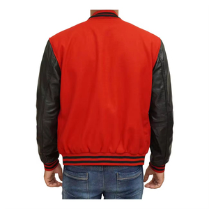 High Quality <b>Thin</b> Vintage Varsity <b>Jacket</b> Breathable Nylon Windproof for Winter Casual Wear Custom Weaved Front - Product Image 2