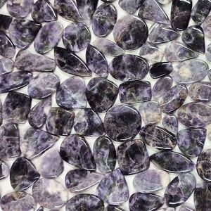 Nouvel Arrivage Cabochon en Pierre Précieuse Améthyste Violette et Fluorite, Tendance 2022, Meilleure Vente pour la Décoration d'Ongles - Product Image 2