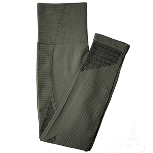 <b>Leggings</b> <b>Women</b> High Elastic Female Seamless Yoga Pants High Waist Workout Running Tights 3/4 Length Sport Pant - Product Image 3