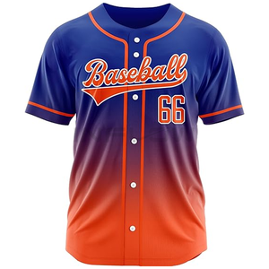 Fabricante de camisetas de béisbol, camisetas de béisbol de alta calidad para deportes de entrada, uniformes de béisbol personalizados en blanco para niños, camisetas de béisbol al por mayor - Product Image 1