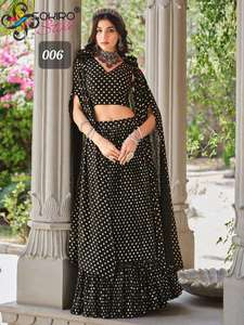 Best Quality Ethnic Georgette <b>Lehenga</b> Choli with Dupatta Embroidery Work for Wedding and Party - Product Image 5