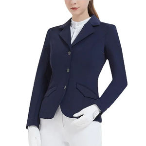 Vente chaude léger écologique tissu extensible équitation spectacle vestes respirant ajustement réglable équin cavalier manteau - Product Image 2