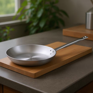 Poêle en aluminium 36 cm, série professionnelle 6900, finition argent satiné, alliage haute épaisseur, pour cuisinières à gaz, électriques, vitrocéramiques et à induction - Product Image 3