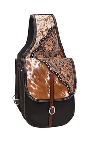 Meilleure vente de sac de selle de cheval en cuir véritable de haute qualité Western Trail Tooling Carving - Product Image 5
