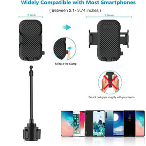 BMW per auto supporto per telefono a ventosa universale con collo di cigno regolabile e funzione girevole per telefoni cellulari C050 - Product Image 1