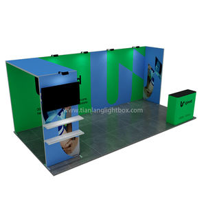 Gráficos modulares de tela hilable de 3x6 lados, soporte de exposición de aluminio ligero de 10x20, pantallas de Panel fáciles de llevar - Product Image 4