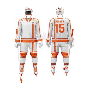 Uniformes de hockey sobre hielo unisex de diseño personalizado Ropa deportiva de equipo con todos Los tamaños disponibles Hecho de poliéster Servicios OEM para adultos - Product Image 3
