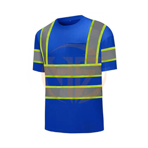Camiseta de Seguridad Reflectante de Alta Visibilidad 2025, Personaliza Tu Logotipo, Ropa de Trabajo Protectora de Manga Corta, Camisa Impermeable para Construcción - Product Image 3